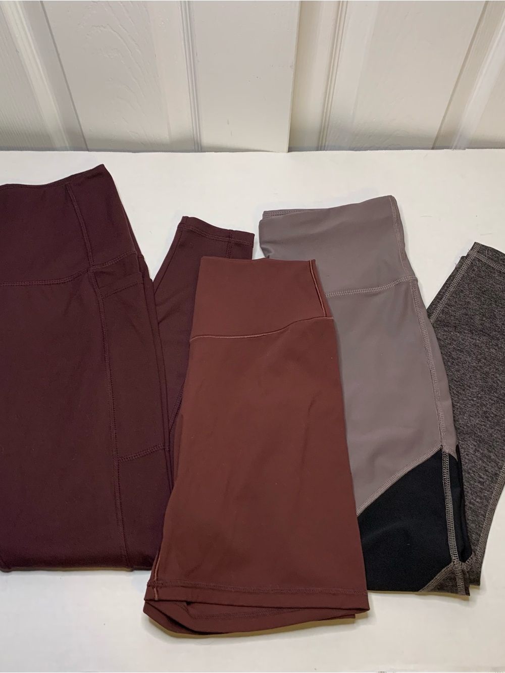 Burgundy/Muave Athletic Pants & Shorts Bundle